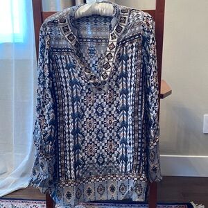 Hale Bob size S beaded top NWOT